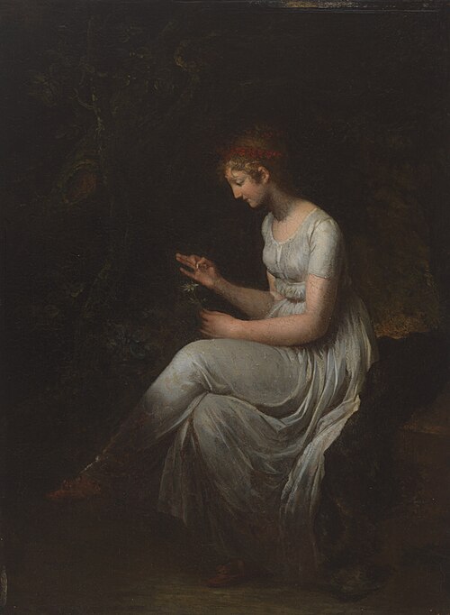 Seated Woman Plucking a Flower, 1810, Pierre-Paul Prud'hon