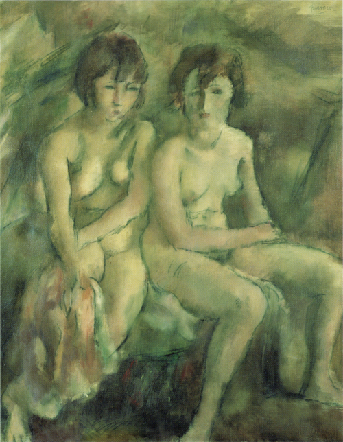 Deux jeunes Suissesses, 1925, Julius Mordecai Pincas