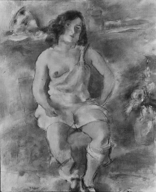 Seated Model, 1925, Julius Mordecai Pincas