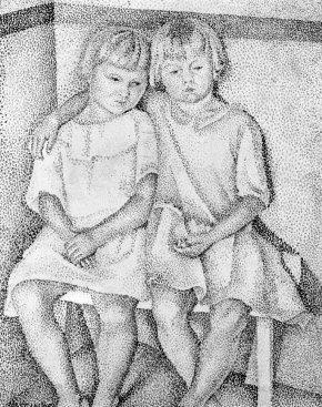 Les deux soeurs, 1905, Julius Mordecai Pincas