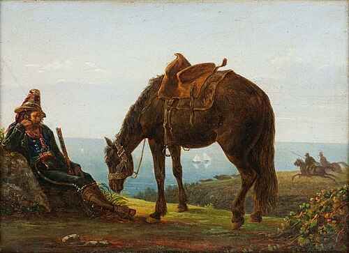 Brigand de la campagne de Rome, 1823, Massimo d'Azeglio
