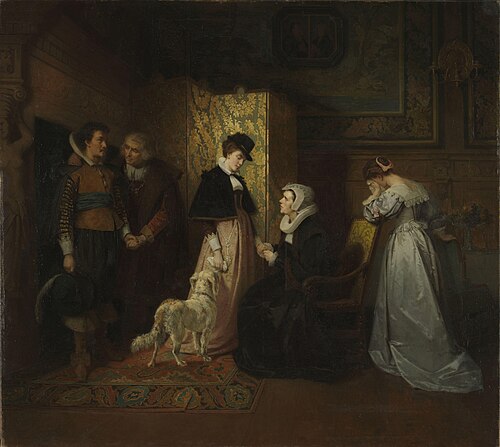 De nygiftes avskjed, 1871, Agnes Börjesson