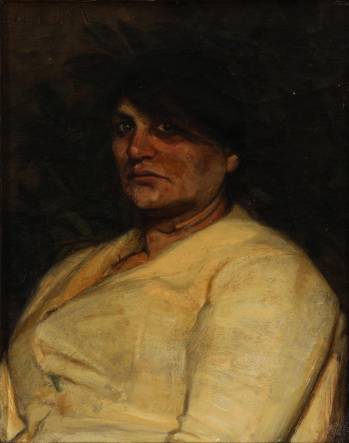 “Vittoria”. Portræt af en romerinde, 1880, Agnes Slott-Møller