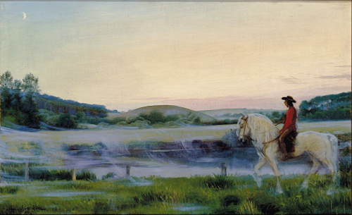 Sir Oluf at Elverhøj., 1908, Agnes Slott-Møller