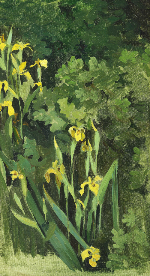 Yellow iris., 1908, Agnes Slott-Møller