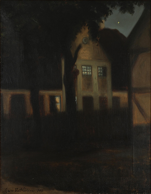 Summer evening. Ryomgaard, 1911, Agnes Slott-Møller