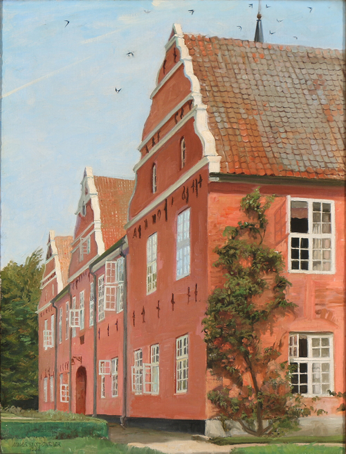 View from Løgismose Manor., 1932, Agnes Slott-Møller