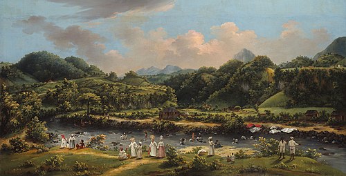 View on the River Roseau, Dominica, 1775, Agostino Brunias