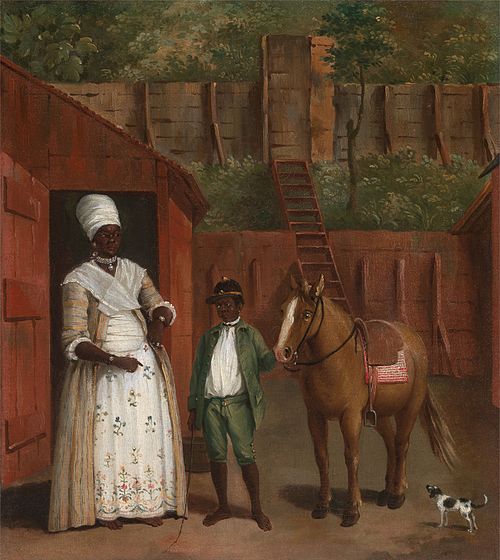 A Mother with her Son and a Pony, 1775, Agostino Brunias