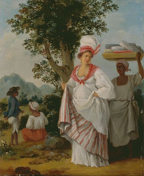 West Indian Creole woman, with her Black Servant, 1780, Agostino Brunias