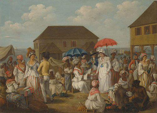 Linen Market, Dominica, 1770, Agostino Brunias