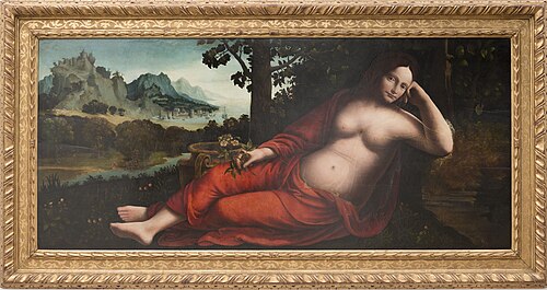 Rhea Silvia with scenes from the history of Romulus and Remus, 1535, Francesco Melzi