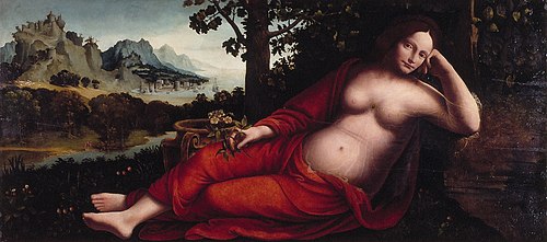 The priesetess .... unleserlich, 1537, Francesco Melzi