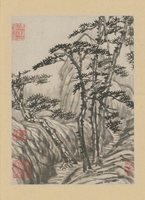 原济金山龙游寺诗意册, , Shitao