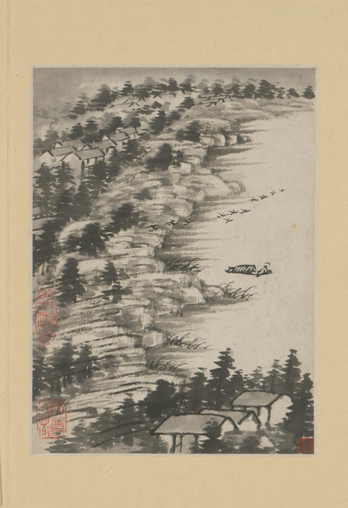 原济金山龙游寺诗意册, , Shitao