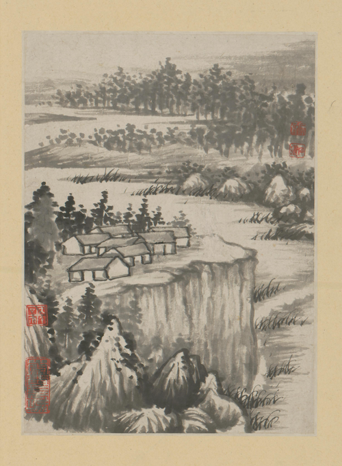 原济金山龙游寺诗意册, , Shitao