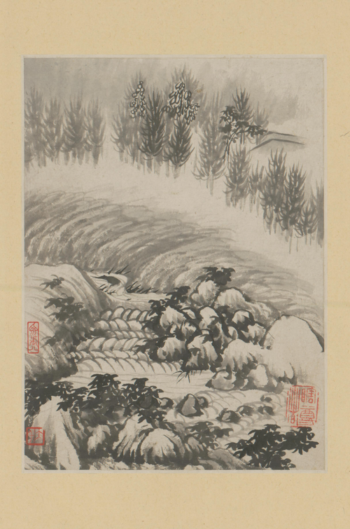 原济金山龙游寺诗意册, , Shitao