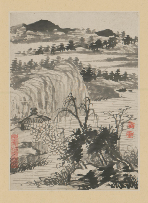原济金山龙游寺诗意册, , Shitao