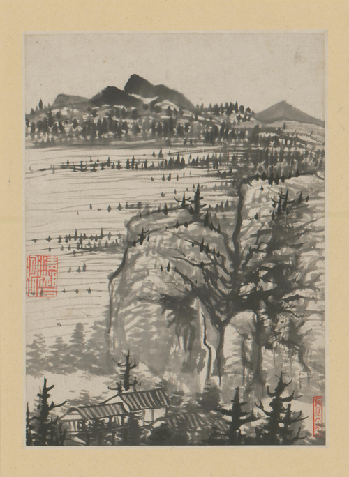 原济金山龙游寺诗意册, , Shitao