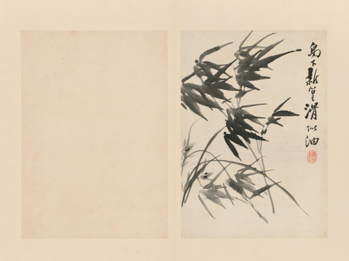 原济兰竹册－竹兰, , Shitao