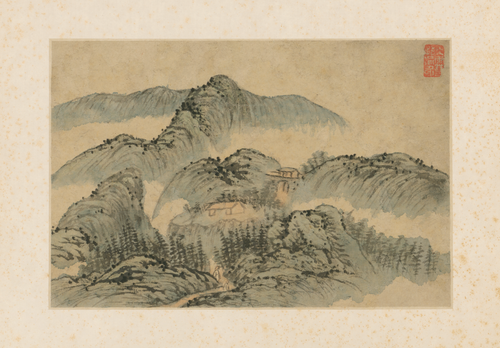 原济山水图页, , Shitao