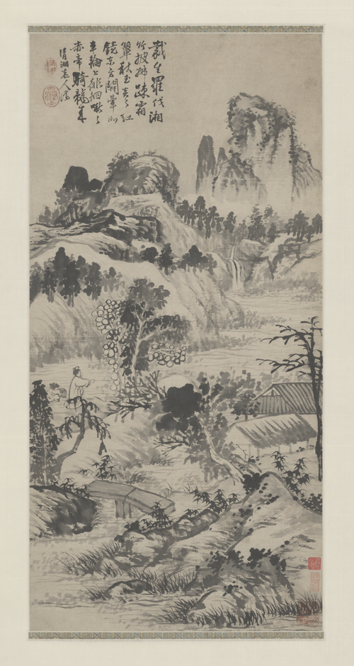 原济山水图轴, , Shitao