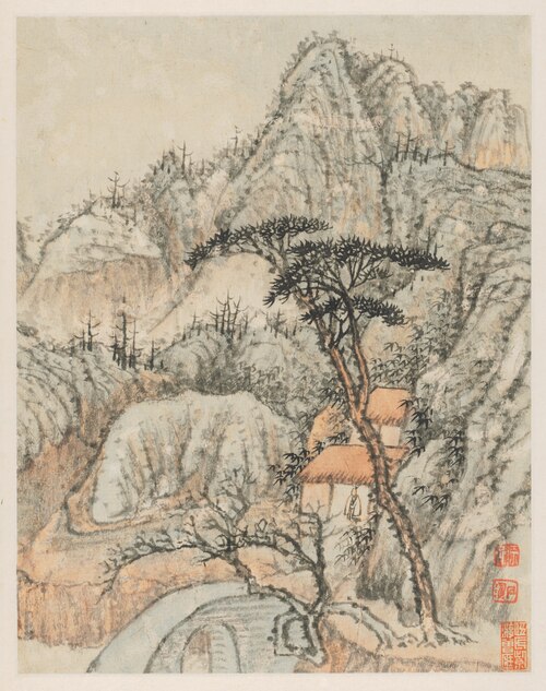 Reminiscences of Qinhuai River, 1674, Shitao