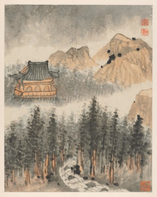 Reminiscences of Qinhuai River, 1674, Shitao