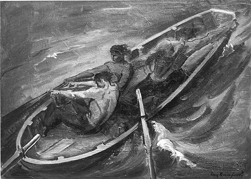 Fischer im Sturm, 1913, Franz Reinhardt