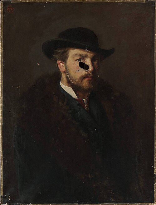Self-portrait, 1884, Edmund Perle