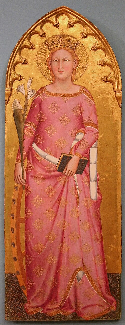 Sainte Catherine d’Alexandrie, 1365, Pietro Nelli