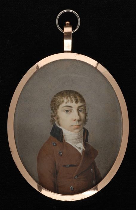 Portretminiatuur van een man, 1800, Cornelis Bakker