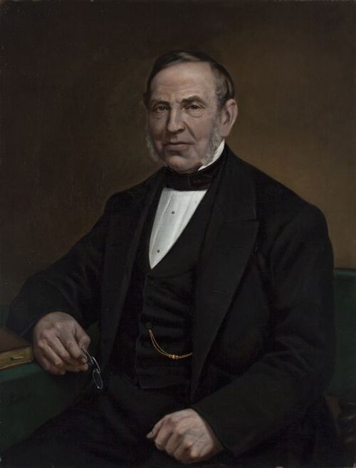 Portrait of Hendrik Willem Adriaan van Oordt (1808-1884), 1872, Gerrit Jan Derens