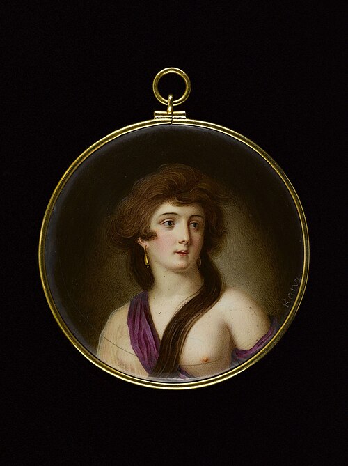 Portrait d'une jeune femme, 1790, Carl Christian Kanz