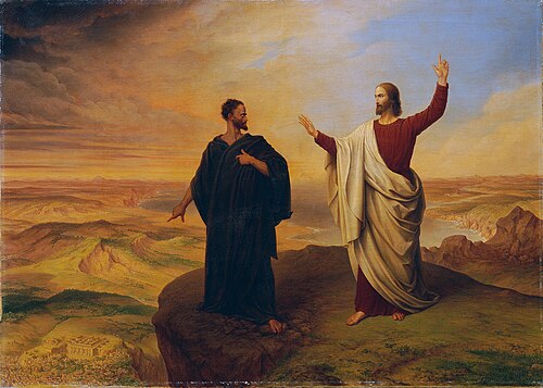 Die Versuchung Christi, 1847, Ludwig Ferdinand Schnorr von Carolsfeld