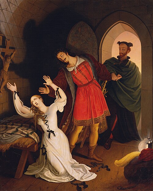 Faust und Gretchen im Kerker, 1833, Ludwig Ferdinand Schnorr von Carolsfeld
