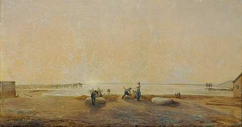 Landschaft am Neusiedlersee, 1837, Ludwig Ferdinand Schnorr von Carolsfeld