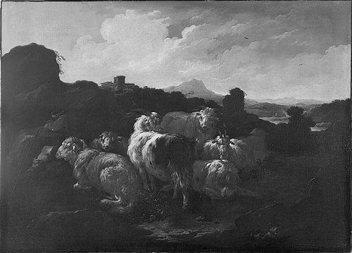 Landscape with Sheep, , Philipp Peter Roos