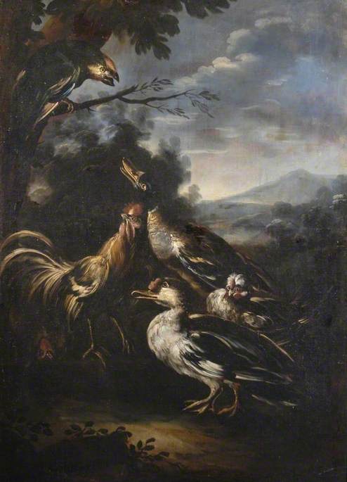 Birds in a Landscape, , Philipp Peter Roos