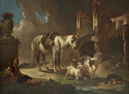 The Shepherd and His Horse, , Philipp Peter Roos
