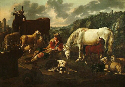 Landscape with Cattle, , Philipp Peter Roos