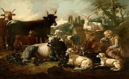 Landscape with Cattle, , Philipp Peter Roos