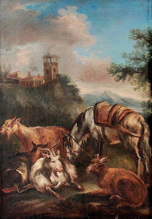 Horse and Goats, , Philipp Peter Roos