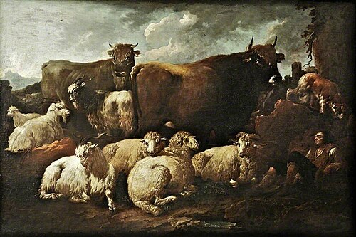 Cattle and Sheep, , Philipp Peter Roos