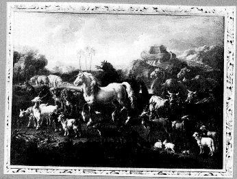 De dieren verlaten de ark van Noach, 1680, Philipp Peter Roos