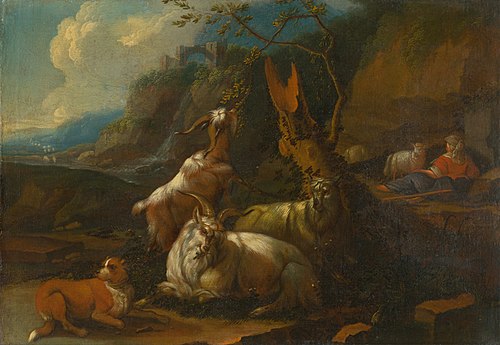 Goat Herd with a Goatherd, 1680, Philipp Peter Roos