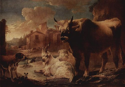 Landscape with a Herd, 1650, Philipp Peter Roos