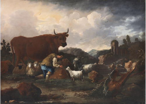 Landscape with Cattle, , Philipp Peter Roos