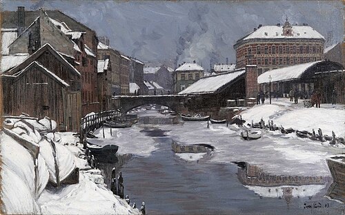 Akerselva, Vaterlands bro, 1903, Ivar Lund