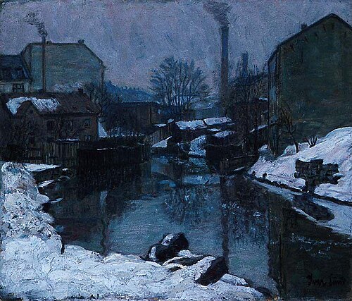 View of Akerselven, 2000, Ivar Lund